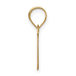 Carica l'immagine nel visualizzatore di Gallery, 14K Yellow Gold Uppercase Initial Letter I Block Alphabet Pendant Charm