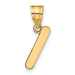 Carica l'immagine nel visualizzatore di Gallery, 14K Yellow Gold Uppercase Initial Letter I Block Alphabet Pendant Charm