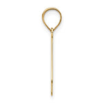 Ladda upp bild till gallerivisning, 14K Yellow Gold Uppercase Initial Letter K Block Alphabet Pendant Charm