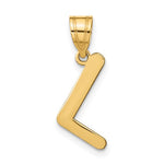 Kép betöltése a galériamegjelenítőbe: 14K Yellow Gold Uppercase Initial Letter L Block Alphabet Pendant Charm