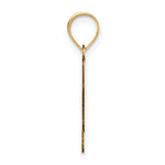 Afbeelding in Gallery-weergave laden, 14K Yellow Gold Uppercase Initial Letter N Block Alphabet Pendant Charm