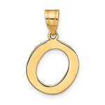 Ladda upp bild till gallerivisning, 14K Yellow Gold Uppercase Initial Letter O Block Alphabet Pendant Charm