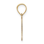 Загрузить изображение в средство просмотра галереи, 14K Yellow Gold Uppercase Initial Letter P Block Alphabet Pendant Charm