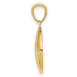 Lade das Bild in den Galerie-Viewer, 14k Yellow Gold Peace Sign Symbol Pendant Charm