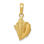 Load image into Gallery viewer, 14K Yellow Gold Conch Shell Seashell Ocean Sea Beach Life Pendant Charm