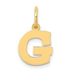 Załaduj obraz do przeglądarki galerii, 14K Yellow Gold Uppercase Initial Letter G Block Alphabet Pendant Charm