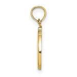 Załaduj obraz do przeglądarki galerii, 14K Yellow Gold Script Initial Letter D Cursive Alphabet Pendant Charm
