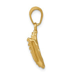 Load image into Gallery viewer, 14K Yellow Gold Conch Shell Seashell Ocean Sea Beach Life Pendant Charm