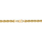 Indlæs billede til gallerivisning 14k Yellow Gold 5mm Rope Bracelet Anklet Choker Necklace Pendant Chain