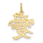 Load image into Gallery viewer, 14k Yellow Gold Love Chinese Character Pendant Charm
