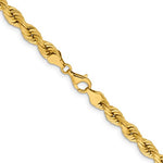 Indlæs billede til gallerivisning 14k Yellow Gold 6.5mm Diamond Cut Rope Bracelet Anklet Choker Necklace Pendant Chain