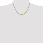 Kép betöltése a galériamegjelenítőbe: 14k Yellow Gold 3.25mm Diamond Cut Rope Bracelet Anklet Choker Necklace Pendant Chain