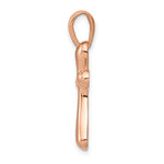 Load image into Gallery viewer, 14k Rose Gold Freeform Cross Open Back Pendant Charm
