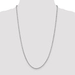 Load image into Gallery viewer, 14K White Gold 2mm Byzantine Bracelet Anklet Choker Necklace Pendant Chain