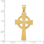 Carica l'immagine nel visualizzatore di Gallery, 14k Yellow Gold Celtic Cross Pendant Charm