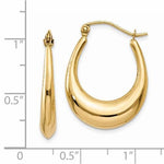 Afbeelding in Gallery-weergave laden, 14K Yellow Gold Shrimp Classic Hoop Earrings