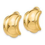 Load image into Gallery viewer, 14K Yellow Gold Non Pierced Fancy Omega Back Clip On Earrings