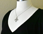 Load image into Gallery viewer, Sterling Silver Cruciform Cross Four Way Medal Pendant Charm
