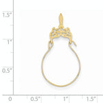 Load image into Gallery viewer, 14K Yellow Gold Filigree Charm Holder Pendant