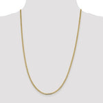 Afbeelding in Gallery-weergave laden, 14k Yellow Gold 2.3mm Beveled Curb Link Bracelet Anklet Necklace Pendant Chain