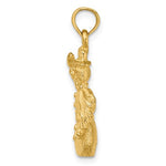 Carregar imagem no visualizador da galeria, 14k Yellow Gold Snowman 3D Pendant Charm