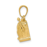 Load image into Gallery viewer, 14k Yellow Gold Jackpot Slot Machine 3D Pendant Charm