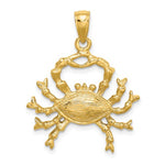 Lade das Bild in den Galerie-Viewer, 14k Yellow Gold Cancer Zodiac Horoscope Large Pendant Charm