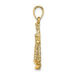 Afbeelding in Gallery-weergave laden, 14k Yellow Gold Libra Zodiac Horoscope Large Pendant Charm