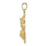 Afbeelding in Gallery-weergave laden, 14k Yellow Gold Pisces Zodiac Horoscope Large Pendant Charm