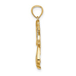 Carica l'immagine nel visualizzatore di Gallery, 14k Yellow Gold Angel with a Star Pendant Charm