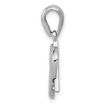 Ladda upp bild till gallerivisning, 14k White Gold Star of David Heart Pendant Charm