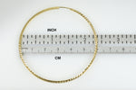 Load image into Gallery viewer, 14k Yellow Gold 60mm x 1.35mm Diamond Cut Round Endless Hoop Earrings