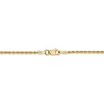 Afbeelding in Gallery-weergave laden, 14k Yellow Gold 1.50mm Diamond Cut Rope Bracelet Anklet Choker Necklace Pendant Chain