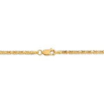 Lataa kuva Galleria-katseluun, 14K Yellow Gold 2mm Byzantine Bracelet Anklet Choker Necklace Pendant Chain