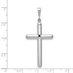 Lataa kuva Galleria-katseluun, 14k White Gold Cross Large Pendant Charm