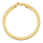 Load image into Gallery viewer, 14k Yellow Gold 5.5mm Silky Herringbone Bracelet Anklet Choker Necklace Pendant Chain
