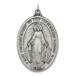 Lataa kuva Galleria-katseluun, Sterling Silver Blessed Virgin Mary Miraculous Medal Pendant Charm