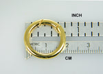 將圖片載入圖庫檢視器 14k yellow gold 20mm round link lock hinged push clasp bail enhancer connector hanger for pendants charms bracelets anklets necklaces
