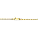 Ladda upp bild till gallerivisning, 10K Yellow Gold 1.25mm Box Bracelet Anklet Choker Necklace Pendant Chain