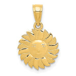 Load image into Gallery viewer, 14k Yellow Gold Sun Celestial Small Pendant Charm