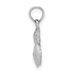 Load image into Gallery viewer, 14k White Gold Shell Seashell Starfish Sand Dollar Cluster Pendant Charm