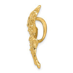 Ladda upp bild till gallerivisning, 14k Yellow Gold Butterfly Chain Slide Pendant Charm