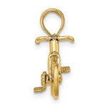 Load image into Gallery viewer, 14k Yellow Gold Bicycle 3D Moveable Pendant Charm