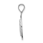 画像をギャラリービューアに読み込む, 14K White Gold Blessed Virgin Mary Miraculous Medal Oval Pendant Charm