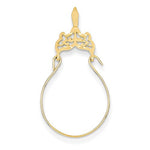 Load image into Gallery viewer, 14K Yellow Gold Filigree Charm Holder Pendant