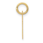 Załaduj obraz do przeglądarki galerii, 14K Yellow Gold Uppercase Initial Letter M Block Alphabet Pendant Charm