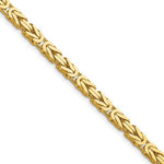 Afbeelding in Gallery-weergave laden, 14K Yellow Gold 4mm Byzantine Bracelet Anklet Choker Necklace Pendant Chain