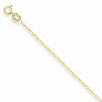 Ladda upp bild till gallerivisning, 14k Yellow Gold 0.95mm Cable Rope Necklace Pendant Chain