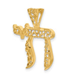 Load image into Gallery viewer, 14k Yellow Gold Chai Jewish Filigree Pendant Charm