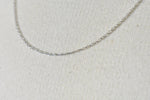 將圖片載入圖庫檢視器 14k white gold 0.95mm cable rope necklace pendant chain